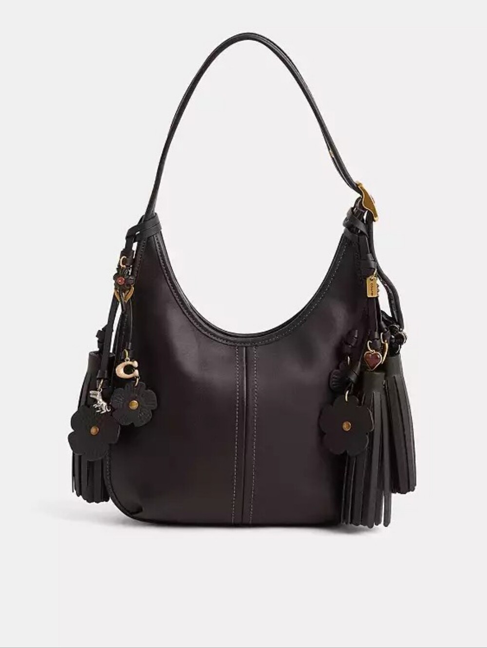 *Upcrafted/ReLoved [Coach] Ergo Shoulder Bag, CFI02, One-of-a-kind, Black, Charm - Picture 16 of 16